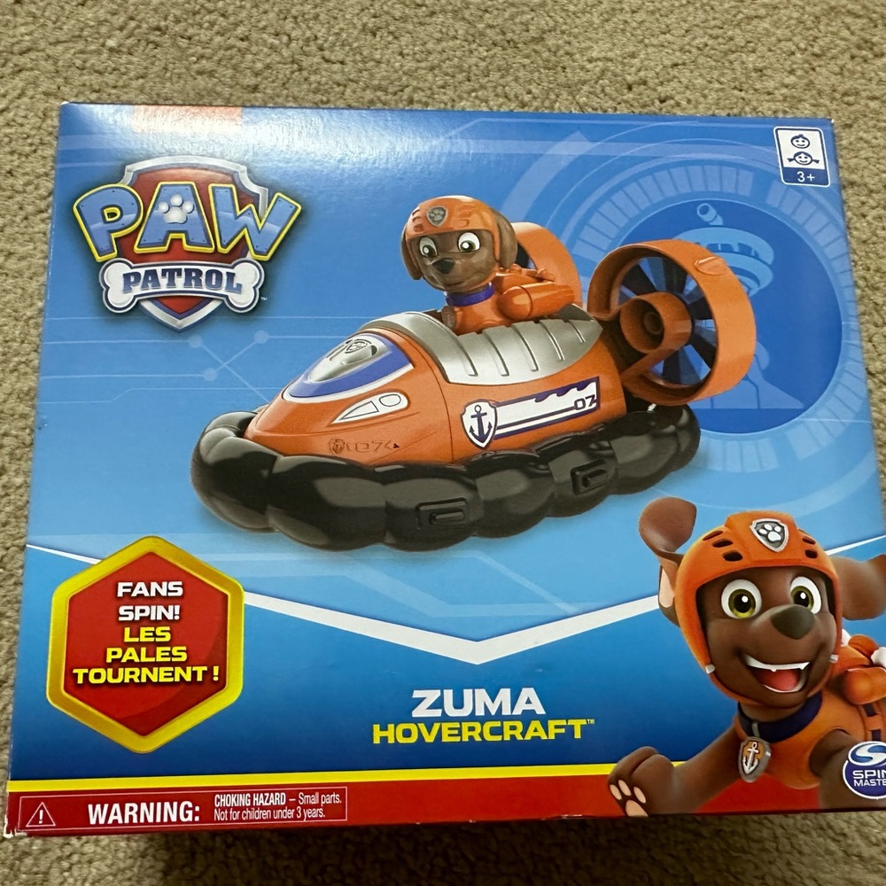 NIB Paw Patrol Zuma Hovercraft